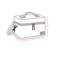 Lunch Box Navy Unicorn Print - H20ZBL_037