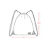 Drawstring Bag Navy Unicorn Print - H20ZSC_037