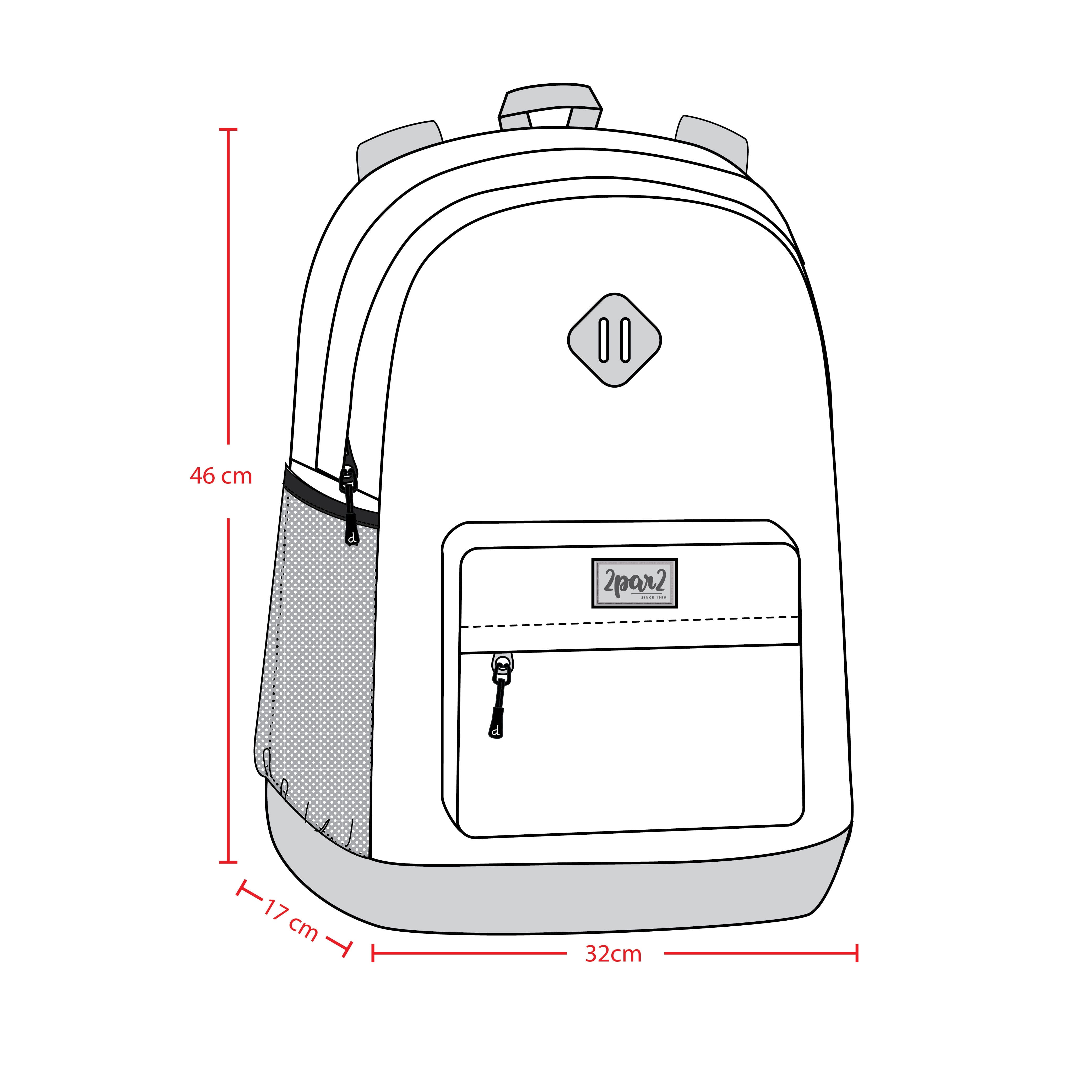 Kids Backpack Smiley Face Girl - H20ZSD_018