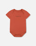 Organic Cotton Onesie Terracotta Tees & Tops Deux par Deux 